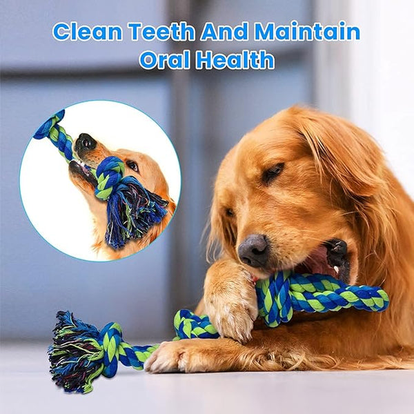 Feeko Heavy Duty Cotton Dog Rope Toys – 2 Pack