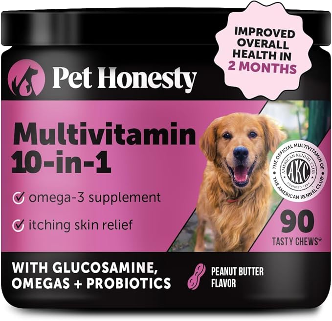Pet Honesty Multivitamin Dog Supplement – 90 count