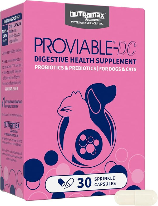 Nutramax Proviable Digestive Health Probiotics for Pets