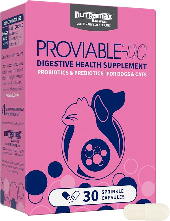 Nutramax Proviable Digestive Health Probiotics for Pets