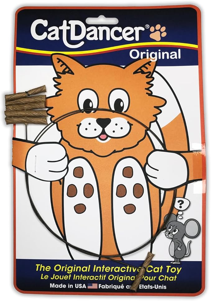 Interactive Cat Dancer Toy - Brown Color