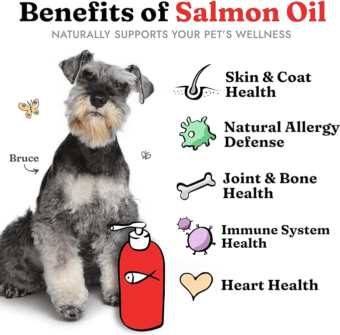 Salmon Oil for Pets - Omega 3, Skin & Joint Support