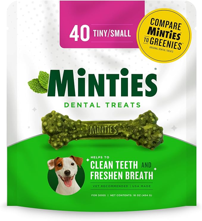 **Minties Dental Chews for Small Dogs, 40 Count**