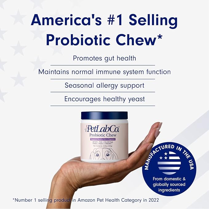 PetLab Probiotics for Dogs – Digestive & Allergy Support