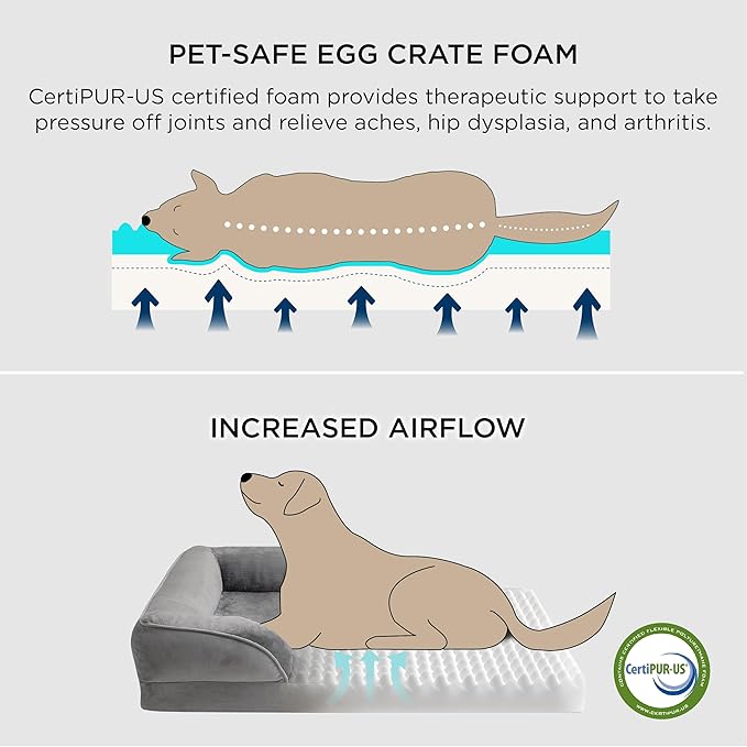 Orthopedic Waterproof Dog Bed for Medium Dogs