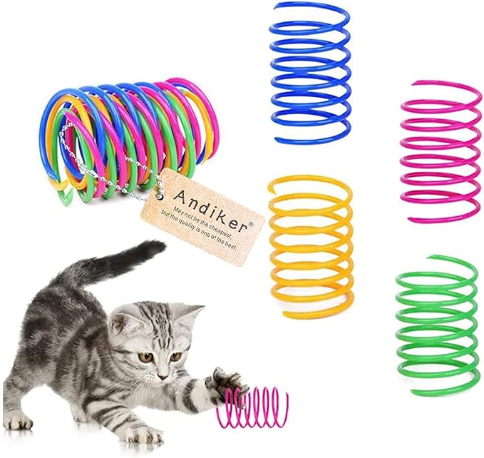 Andiker 12-Pc Cat Spring Toy Set
