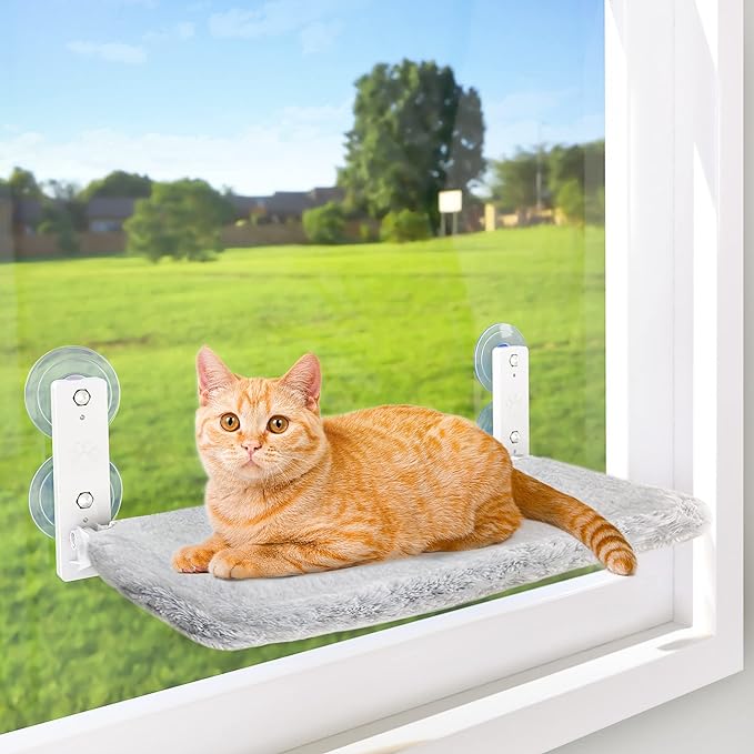 Cordless Cat Hammock with Suction Cups
