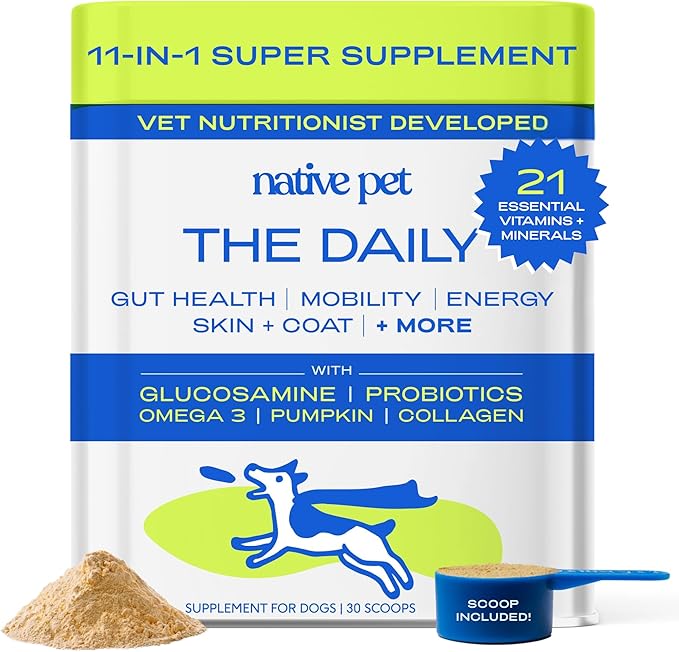 Native Pet 11-in-1 Multivitamin Powder for Dogs