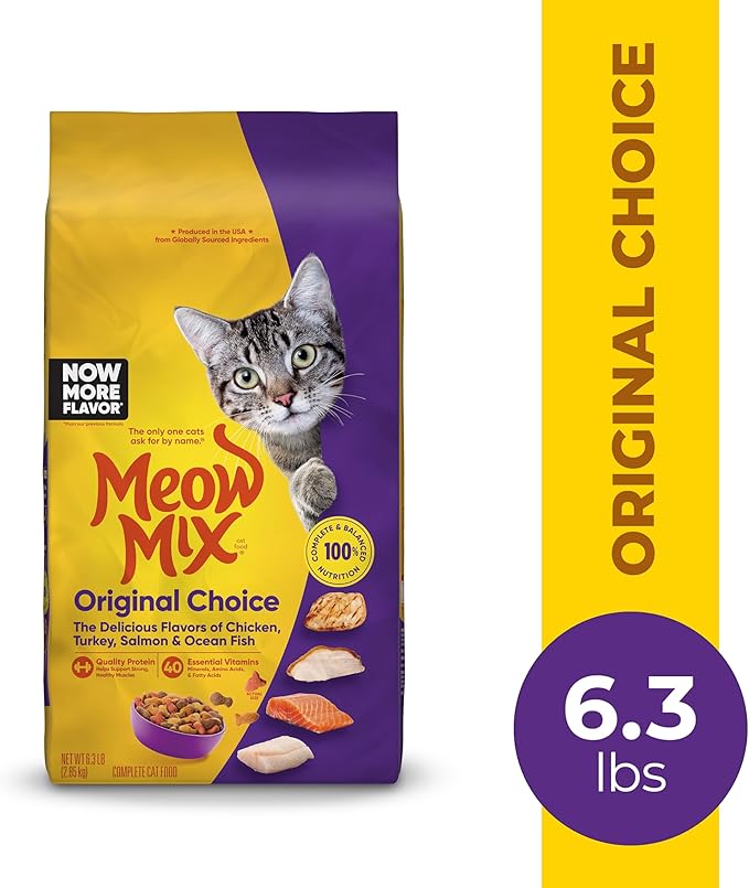 Meow Mix Original Choice Dry Cat Food 6.3lb