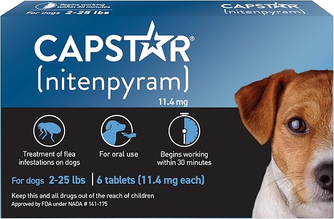 Capstar Fast-Acting Flea Treatment for Dogs 2-25 lbs