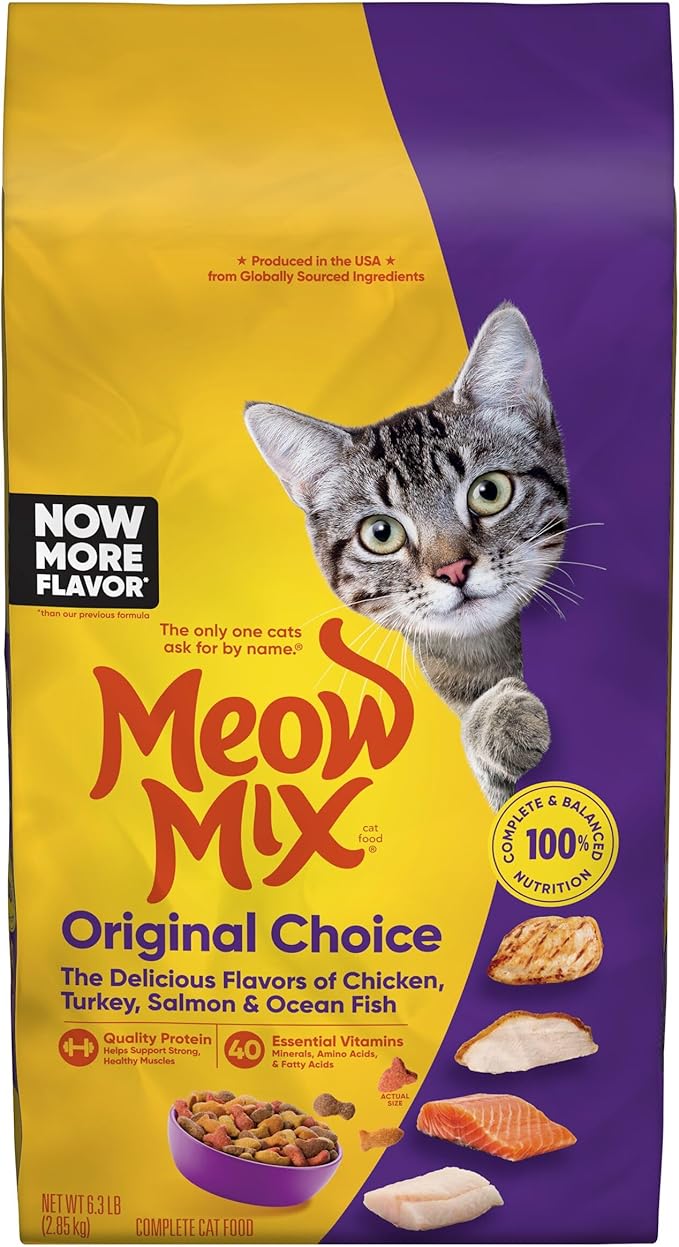 Meow Mix Original Choice Dry Cat Food 6.3lb