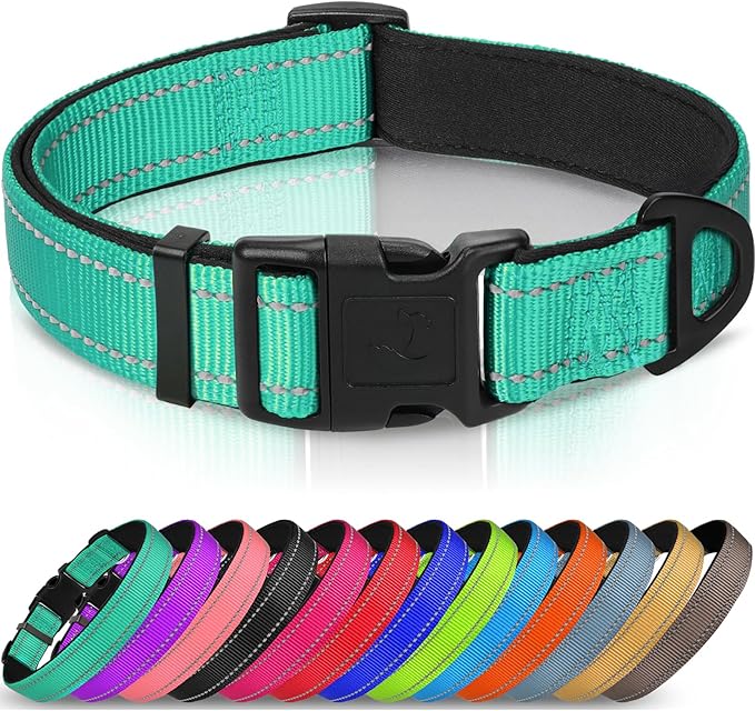 Reflective Neoprene Dog Collar – Adjustable & Comfy