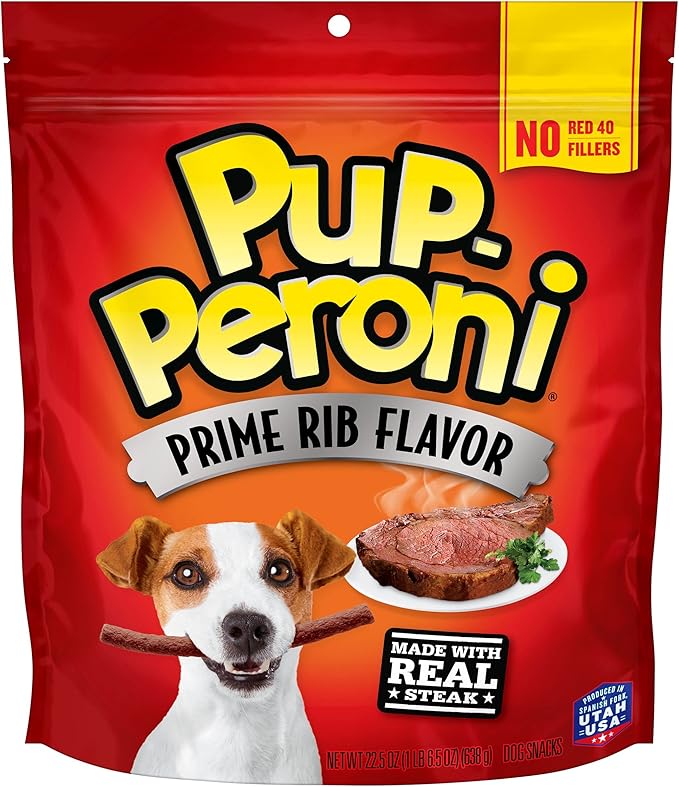 Pup-Peroni Prime Rib Steak Dog Treats 22.5oz