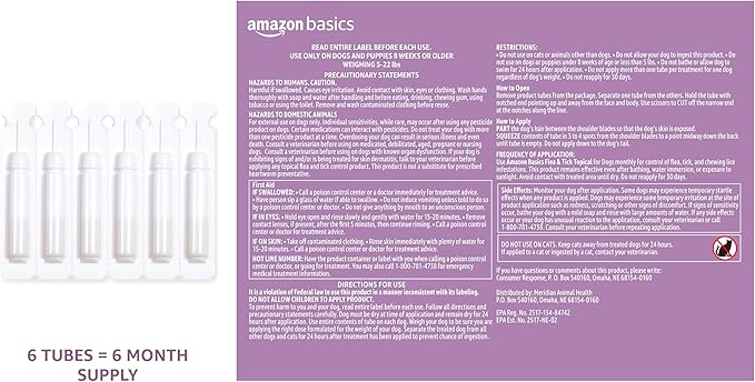 Solimo Flea & Tick Treatment for Large Dogs