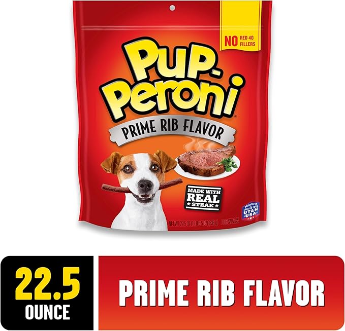 Pup-Peroni Prime Rib Steak Dog Treats 22.5oz