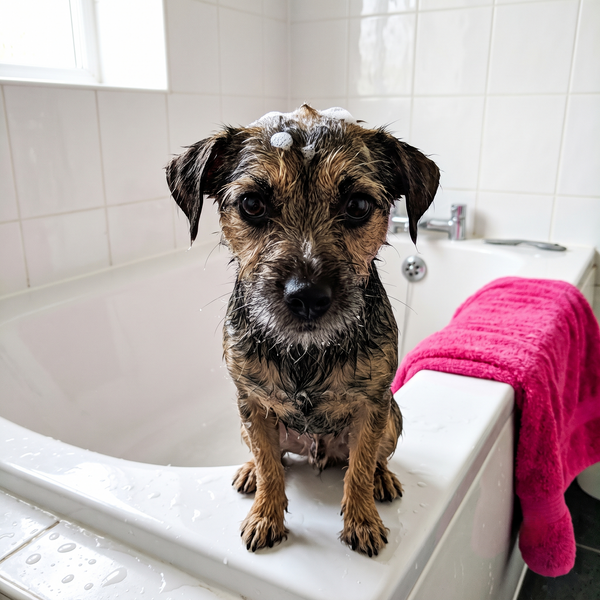first bath. never again.