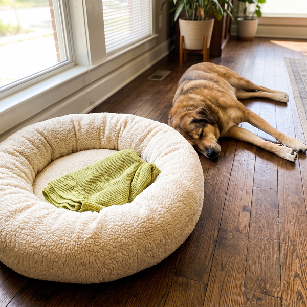 we bought the bed. he picked the floor.